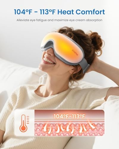 RENPHO Mothers Day Gifts for Women, Eye Massager with Heat, FSA Eligible HSA, Eye Mask for Migraine Relief, Birthday Gift for Men Mom Her, Sleep Mask for Reduce Strain and Dry Eyes, Eyeris 1