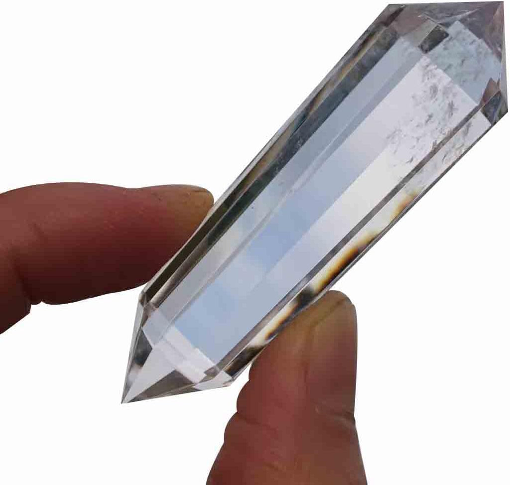12-Facet Clear Crystal Wands Vogel Crystals 12 Sided Vogel Crystal Point Vogel Style Quartz Clear Crystal Quartz Reiki Healing Stones Spirital Meditation Stone Chakra Gemstone Home Decor. Gift