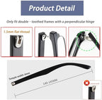 1 Pair Glasses Replacement Temple,TR90 Glasses Legs Replacement Eyeglass Arm Replacement, Glasses Repair Kit with Screws, Washers, Screwdrivers, Nose Pads