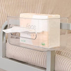 Clear Acrylic Wall Mounted Tissue Box Holder Napkin Holder Paper Towel Dispenser Storage Rack Bathroom Organizer Modern Transparent Acrylic