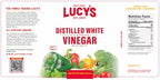 Lucy's Family Owned - Natural Distilled White Vinegar, 1 Gallon (128 oz) - 5% Acidity (White Vinegar, 1 Gallon (128 fl oz.))