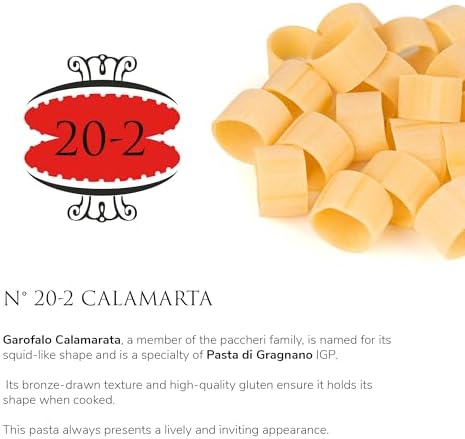 Garofalo - Premium Durum Wheat Semolina Calamarata Pasta, Italian Made, Bronze-Drawn, Al-Dente, One-Ingredient Pasta (2 pack)
