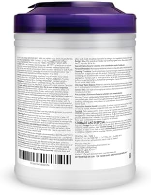 Professional Disposables Surface Disinfectant Super Sani-Cloth Wipes, 160Count