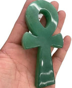 AtkitS Beautiful Natural Crystal donglin Jade Symbolic Point of The Egyptian Goddess of The Cross Healing Reiki (Size : 100mm)