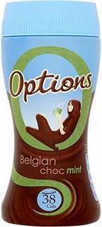 Options Belgian Chocolate Mint Instant Hot Chocolate Drink (220g)