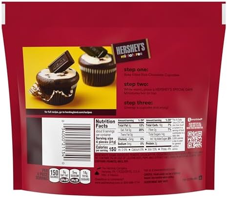 HERSHEY'S SPECIAL DARK Miniatures Assorted Chocolate Candy Share Pack, 9 oz
