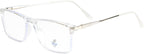 Blue Light Blocking Glasses for Men & Women, Small to Medium Face – Lightweight TR90 Clear Frame, Flexible Computer & Gaming Glasses, Anti Eye Strain