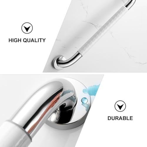 IMIKEYA Bathroom Armrest Grab Bar 40cm Stainless Steel Non-Slip Handrail for Bathtub and Shower Safety Support Elderly and Disabled
