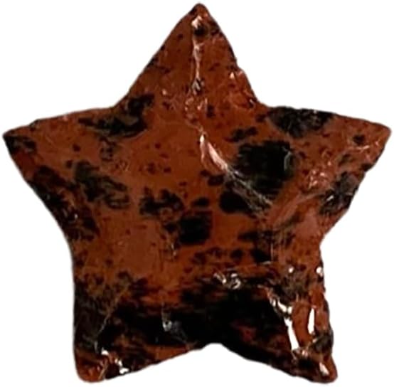 VIE Faceted Star Crystal, 3x3cm, Mahogany Obsidian