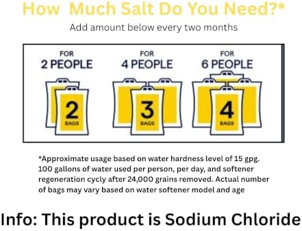 Clean and Protect Water Softener Salt Pellets 3-Pack 40 lb Bags 120 lbs Total Reduces Scale