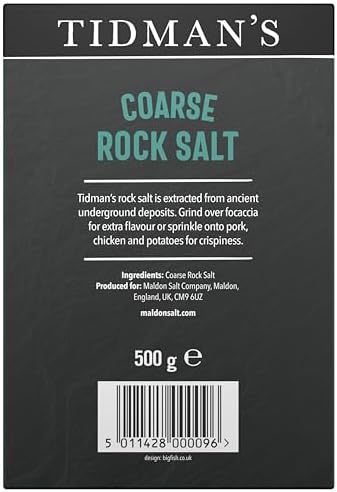 Tidman's Rock Salt - Course Grade - 500g by "Belgravia Imports, Inc."
