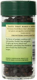 Frontier Co-op Whole Juniper Berries, 1.28 Ounce Bottle, Rich and Piney for Soups, Marinades, Pickling and Sauerkraut
