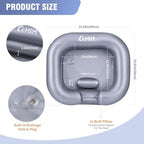 Inflatable Shampoo Basin - Portable Shampoo Bowl, Hair Washing Basin for Bedridden, Disabled,Injured, Hair Wash Tub for Dreadlocks and at Home Sink Washing
