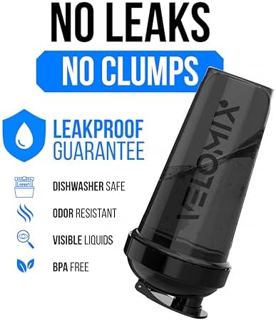 VELOMIX -4 Pack- 28 oz Protein Shaker Bottles for Protein Mixes - 4x Wire Whisk | Leak Proof Shaker Cups for Protein Shakes | Stackable Protein Shaker Bottle Pack (Silver Mix)