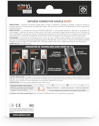 EPITACT SPORT Orthèse Hallux Valgus FLEX 02 Taille L (Unité)
