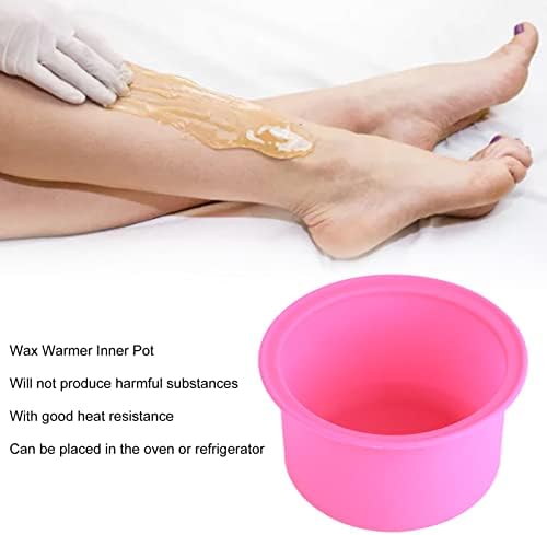 Hair Removal Waxing Bowl, Silicone Heat Resistant Wax Warmer Replacement Pot, Reusable Wax Bowl Removable Waxing Bowls For Hair Removal