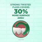 GUM Twisted Mint Floss Picks - Twisted Threads, Shred-Resistant Floss, Easy Grip Handle, 150 Count