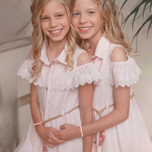 Sereney Birthday Gifts for Girls, Beaded Bracelets as 1/2 1 2 3 4 5 6 7 8 9 10 11 12 13 14 15 16 Year Old Birthday Gift, Adjustable Cross/Pearl Bracelet as Happy Birthday Gifts for Daughter