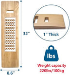 Elderly Transfer Board - Wooden Slide Assist Device for Transferring Patien, Disabled, Seniors from Wheelchair to Bed, Bathtub, Sofa, 32"L x 8.6"W x 1"D