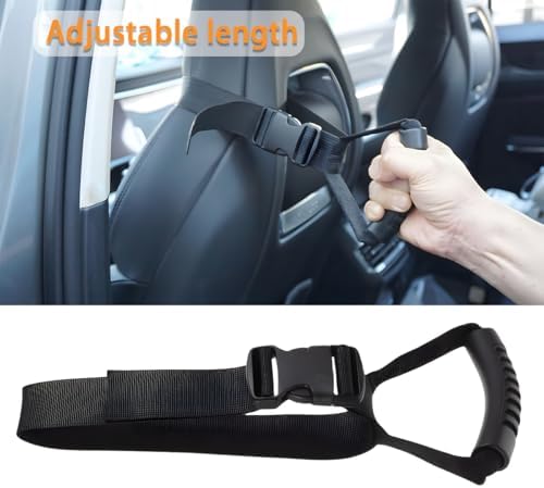 BESULEN 2PCS Car Grab Handle for Elderly Disabled, Adjustable Auto Safety Handle Standing Aid, Portable Vehicle Support Grab Bar Mobility Assist Device, Universal for RV, SUV, Truck