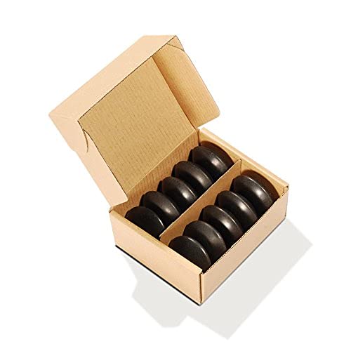 Master Massage Malteser Stone Set 10 pc/Pack - Medium-sized Basalt Stones for Professional, Spa, Massage Therapy, Relaxation