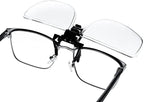 Clear Magnifying Clip On Flip Up Reading Glasses, 1.00 to 2.50 Diopter