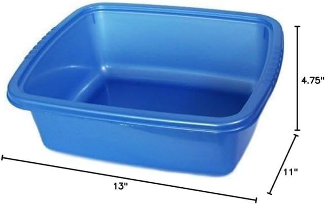 YBM Home Plastic Dish Pan Basin Ba430, Black