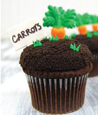 24pk Carrot Sugar Decoration Toppers for Cakes Cupcakes Cake Pops