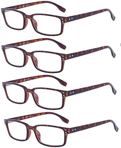 4 Pack Vintage Reading Glasses Men Comfort Readers Women Reading Eyeglasses