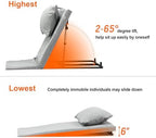 Adjustable Power Lifting Bed Backrest for Elderly Patient Injured,Sit-up Back Rest Chair for Neck Lumbar Back Support