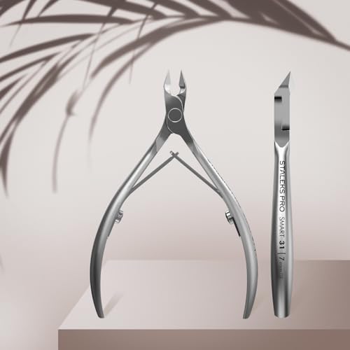 Staleks Pro SMART 31 Cuticle Nippers – 7mm Blade Cuticle Trimmer – Sharp & Durable Stainless Steel – Professional Manicure Tool