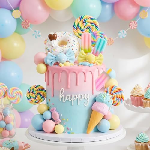 25Pcs Candy Cake Topper Candy Cake Decoration for Baby Shower Party Supplies