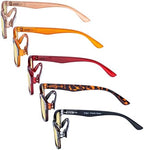 Eyekepper 5 Pack Blue Light Filter Glasses Classic Computer Reading Glasses Yellow Tinted +0.50