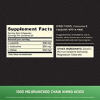 Optimum Nutrition Instantized BCAA Capsules, Keto Friendly Branched Chain Essential Amino Acids, 1000mg, 60 Count