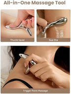 lifechill Trigger Point Massage Tool for Deep Tissue Massage & Gua Sha, HSA Muscle Scraper Tool for Full Body Pain Relief, FSA Eligible Items Thumb Saver Acupressure Tool, Mothers Day Gifts for Women
