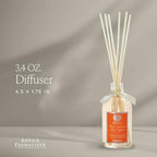 Antica Farmacista Home Ambiance Diffuser - Long-Lasting Reed Scent Diffuser - Luxury Room Freshener Gift - Orange Blossom, Lilac & Jasmine, 3.4 fl oz
