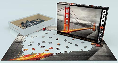 EuroGraphics San Francisco Golden Gate Bridge Puzzle (1000-Piece) (6000-0663) , Black