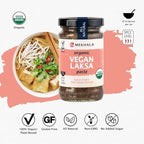 Mekhala Organic Singapore-Style Vegan Laksa Curry Cooking Paste. GLUTEN-FREE. NO ADDED SUGAR. No Heat (3.53oz)