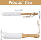 Foot Pumice Stone for Feet Callus Remover, Double Sided Foot Scrubber with Handle, Pedicure Foot File for Dead Skin, Heel Scraper Pumice Stone in Shower Corn Hard Skin Cracked Feet Care Tools