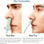 5-Pcs Nose Hair Trimmer 2-in-1, 2026 New Double-Sided 360° Rotating Manual Nasal Hair Cutter, Portable Nose Trimmer for Men & Women, Reusable Easy-to-Clean Hair Remover