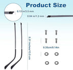 Gjinxi 1 Pair Metal Glasses Arm Replacement, Universal Eyeglasses Repair Kit with Screws and Glasses Legs Replacement, Eye Glasses Tightening Kit Include Screws, Washers, Screwdrivers