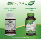 Nature's Way Coconut Oil, 62% MCTs(1), Hexane Free, 120 Softgels (Packaging May Vary)