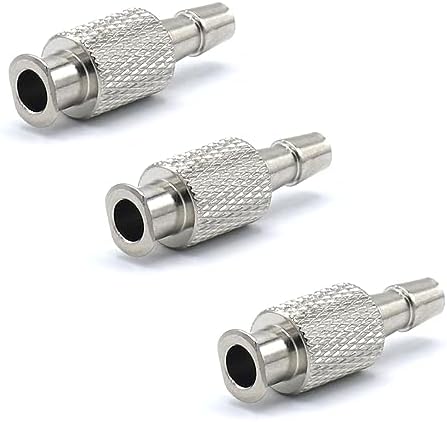 3PCS Metal NIBP Cuff Connector, BP04 Blood Pressure Monitor Cuff Connector, Air Hose Adapter