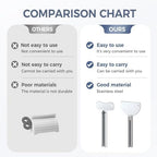 Toothpaste Squeezer 6 PCS – Stainless Steel Tube Squeezer Key Metal Toothpaste Roller Tube Wringer for Paint, Cream, Cosmetics & Hair Dye