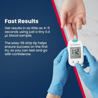 Blood Glucose Test Strips for Diabetes by On-Call Express, 50 Count, No Coding Needed, Quick Read in Seconds, Accurate Diabetic Blood Sugar Testing