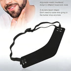 BRRNOO Chin Beard Trimmer Guide, Adjustable Headband Beard Trimming Tool, Flexible Neckline Guide for Precise Shaping, with Elastic Headband for Secure Fit