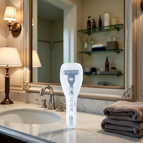 2Pcs Travel Razor Case, Transparent Plastic Storage Box, Electric Shaver Protector Container, Portable Organizer