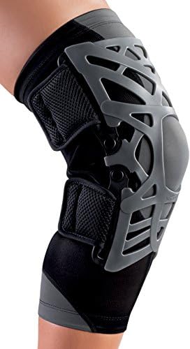 DonJoy Reaction Web Knee Support Brace with Compression Knee Sleeve | Superior Comfort Knee Support SleeveKnee Sleeve for Men and Women: Grey, Medium/Large