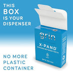 GRIN X-Pand Floss Box, Expands Between Teeth, 55 Yards (50.3m), Minty Flavor, Recyclable Packaging, 165 Feet of Strong Fine Dental Floss, No More Plastic Container, No Shredding or Breaking