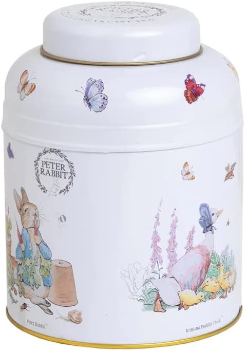 New English Teas Beatrix Potter Peter Rabbit Tea Caddy with 80 English Breakfast Teabags